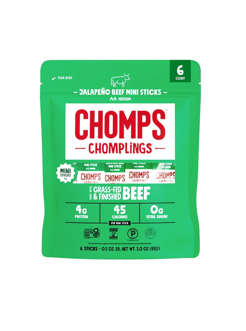 6 ct. Jalapeno Beef Chomplings - Soft Simple Beef